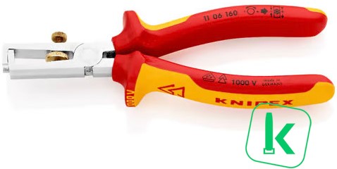 KNIPEX (11 06 160) Afstriptang  Met Veer / Comfort VDE 160 mm