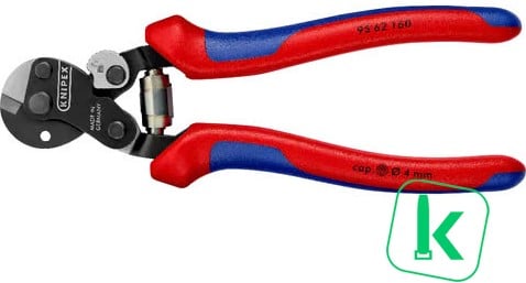 KNIPEX (95 62 160) Staaldraadschaar / Kabelschaar 190 mm