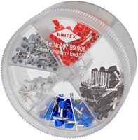 KNIPEX (97 99 906) Assortimentsbox / Doos  Adereindhulzen 0,5 - 2,5 mm2 Geïsoleerd (Box 400 stuks)-3