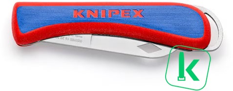 KNIPEX (16 20 50 SB) Kabelmes / Klapmes / Zakmes Voor Electriciens, Opvouwbaar 120 mm