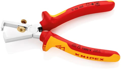 KNIPEX (11 06 160) Afstriptang  Met Veer / Comfort VDE 160 mm -3