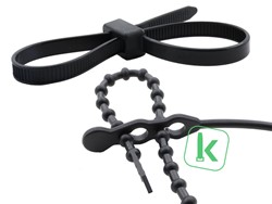 Met Dubbele Sluitkop / Double Loop Beaded Ties