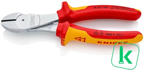 KNIPEX (74 06 180) Kracht Zijsnijtang comfort 180 mm VDE