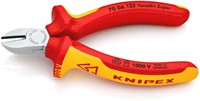 KNIPEX (70 06 125) Zijsnijtang / Kniptang Comfort Verchroomd 125 mm VDE -3