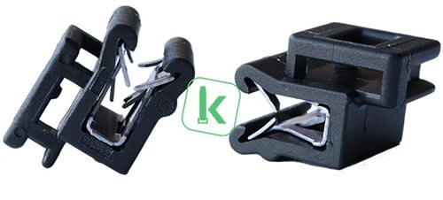 Edge Clip, Kabelbinder paneel klemvoet UV+ Universeel voor paneel 1 t/m 3mm Zwart UV bestendig (zak 100 stuks)
