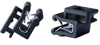 Edge Clip, Kabelbinder paneel klemvoet UV+ Universeel voor paneel 1 t/m 3mm Zwart UV bestendig (zak 100 stuks)-2