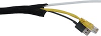 Zelfsluitende Vlechtkous Polyester 38-40 mm Zwart UV bestendig (Rol 25 meter)-3