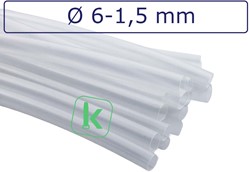 Krimpkous met Lijm 6-1,5 mm Transparant Dunwandig krimpverhouding 4:1 (Stuk 1 meter)