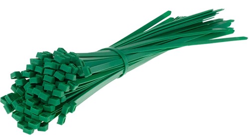 Tyraps, kabelbinders 140 x 3,6 mm Groen (Zak 100 stuks)-2