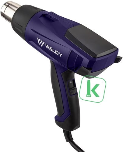 Weldy HG 330-B – Krimpkous Heteluchtpistool / Föhn 230V / 1600W Set incl. accessories