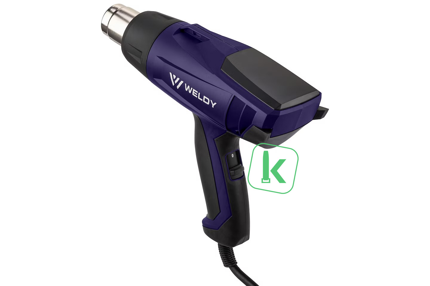 Weldy HG 330-B– Krimpkous Heteluchtpistool / Föhn 230V / 1600W Set incl. accessories - Weldy
