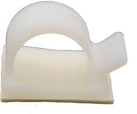 Zelfklevende kabelclips/kabelklemmen 19 x 19 x 8 mm Wit naturel (Zak 100 stuks)-2