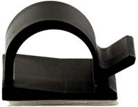 Zelfklevende kabelclips/kabelklemmen 19 x 19 x 8 mm Zwart UV bestendig (Zak 100 stuks)-2
