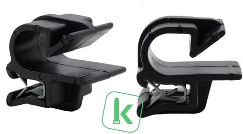 Edge Kabel Clip UV+ Voor (Zonne) Paneel 0,5 t/m 2.0 mm Zwart Hitte & UV bestendig (zak 100 stuks)
