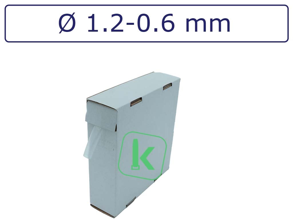 Krimpkous Transparant 1,2-0,6 mm Transparant Dunwandig krimpverhouding 2:1 (Box 15 meter) - PRO-TIE®