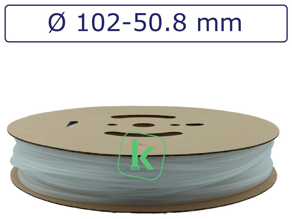 Krimpkous Transparant 102-50,8 mm Transparant Dunwandig krimpverhouding 2:1 (Rol 15 meter) - PRO-TIE®