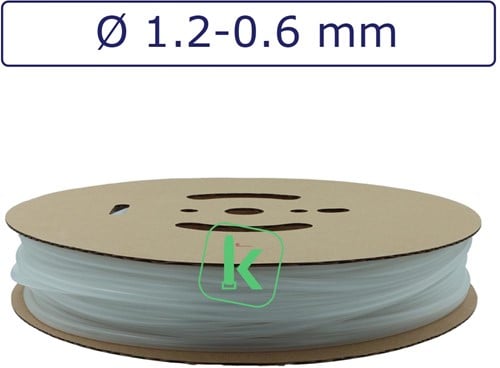 Krimpkous 1,2-0,6 mm Transparant Dunwandig krimpverhouding 2:1 (Rol 150 meter)
