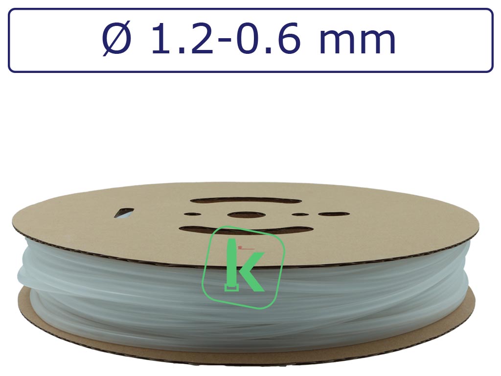 Krimpkous Transparant 1,2-0,6 mm Transparant Dunwandig krimpverhouding 2:1 (Rol 150 meter) - PRO-TIE®