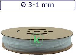 Krimpkous met Lijm 3-1 mm Transparant Dunwandig krimpverhouding 3:1 (Rol 150 meter)