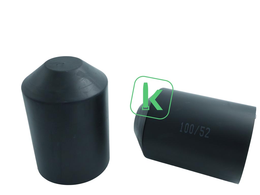 Krimpkous Eindkap Einddop met Lijm 100-52 mm Zwart UV bestendig - PRO-TIE®