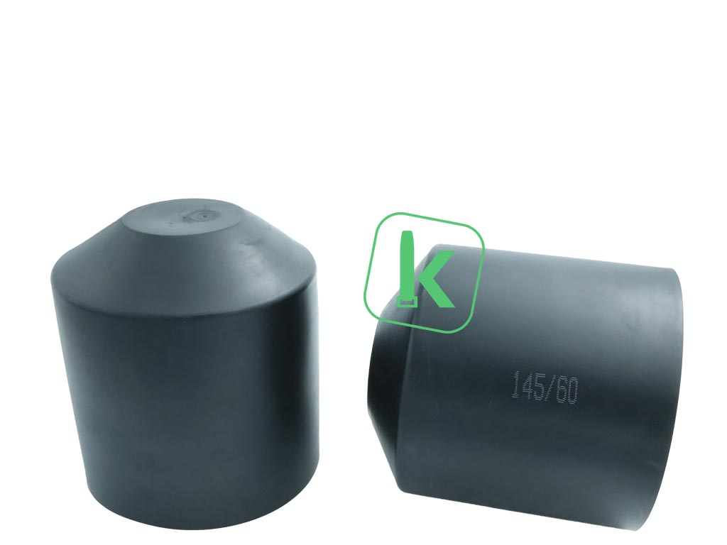 Krimpkous Eindkap Einddop met Lijm 145-60 mm Zwart UV bestendig - PRO-TIE®