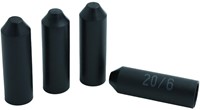 Krimpkous Eindkap Einddop met Lijm 20-6 mm Zwart UV bestendig -2