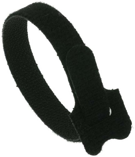 Klittenband Tyraps, kabelbinders 310 x 17 mm Zwart UV bestendig (Zak 100 stuks)-2