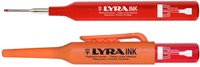 LYRA INK Merkstift / Diepgatstift Voor Diepe Gaten - Kleur Rood -2