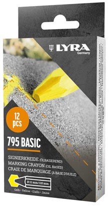 LYRA Merkkrijt Economy 795 Geel (Doos 12 stuks)-3
