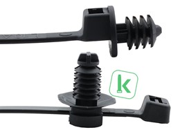 Met Lamelvoet & Schotel / Fir-Tree Clip