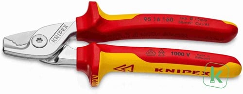KNIPEX (95 16 160) StepCut® Kabelschaar VDE Max. 50mm2 