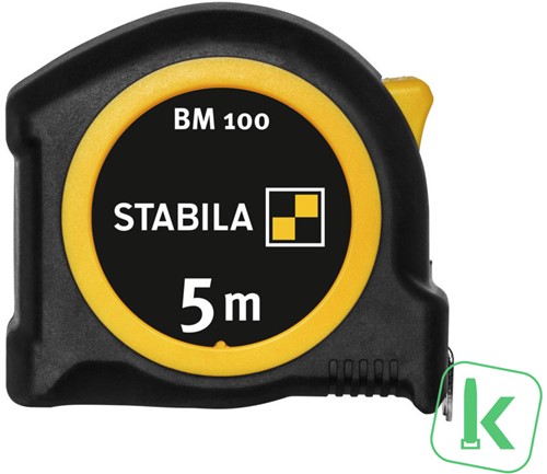 STABILA Rolbandmaat / Rolmaat  5 meter BM100 (19568)