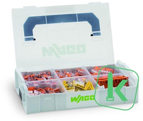 WAGO (887-955) Verbindingsklemmenset L-BOXX, Assortiment serie 221 en serie 2273 (Set 8-delig)