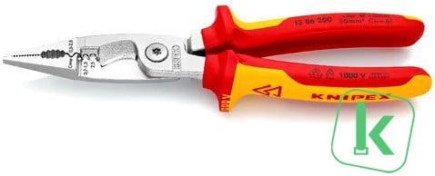 KNIPEX (13 86 200) Elektro Installatietang VDE 6-in-1 combinatietang 200mm