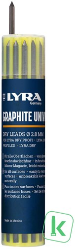 LYRA DRY Stiftjes Zwart 12 Stuks (2B) (4499102) (Koker 12 stuks)
