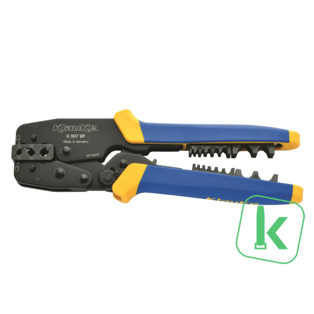 Klauke (K507WF) Universele Perstang incl. inzetstukken 0,5 - 50mm² Adereindhulzen (1 stuk) (1 stuk)