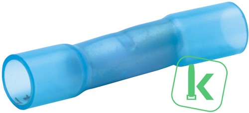 Klauke (680WS) Stootverbinder met krimpkous met lijm 2,5mm² Blauw geïsoleerd (Zak 100 stuks)