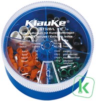 Klauke (ST 32 B)  Assortiment / Strooidoos Adereindhulzen 4 - 16mm Geïsoleerd (Box 100 stuks)