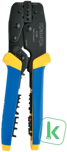 Klauke (K507) Universele Perstang incl. inzetstukken 0,5 - 10mm² Plaatkabelschoenen / verbinders / Adereindhulzen (1 stuk)