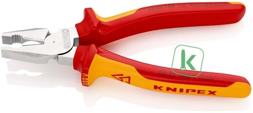 KNIPEX (02 06 180) Kracht Combinatietang Grijptang / Zijsnijtang 180 mm