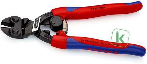KNIPEX (72 62 200) Precisie Zijsnijtang / Kniptang met Veer en Comfortgreep 200 mm