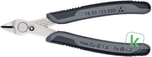KNIPEX (78 03 125 ESD) Mini Zijsnijtang Super Knips ESD 125 mm