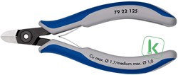 KNIPEX (79 22 125) Precisie Elektronica-zijsnijtang Comfort 125 mm 