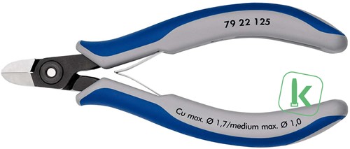 KNIPEX (79 22 125) Precisie Elektronica-zijsnijtang Comfort 125 mm