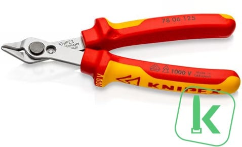 KNIPEX (78 06 125)  Mini Zijsnijtang Super Knips  54 HRC -  125 mm VDE