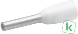 Klauke (469/8) Adereindhuls 0,5mm Geïsoleerd / Hulslengte 8 mm Wit (Zak 100 stuks) (Zak 100 stuks)