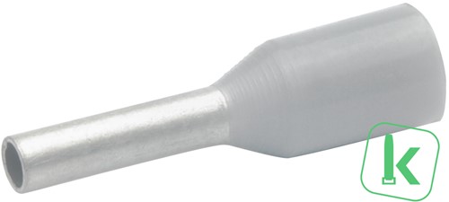 Klauke (470/8) Adereindhuls 0,75mm² Geïsoleerd / Hulslengte 8 mm Grijs  (Zak 100 stuks)