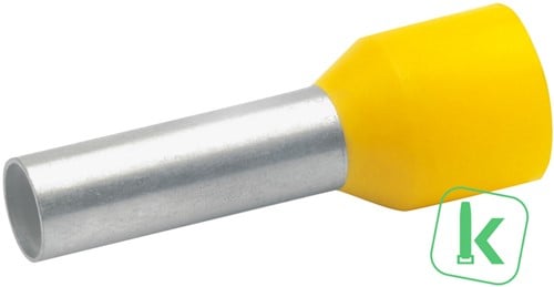 Klauke (475/12) Adereindhuls 6mm² Geïsoleerd / Hulslengte 12 mm Geel  (Zak 100 stuks)