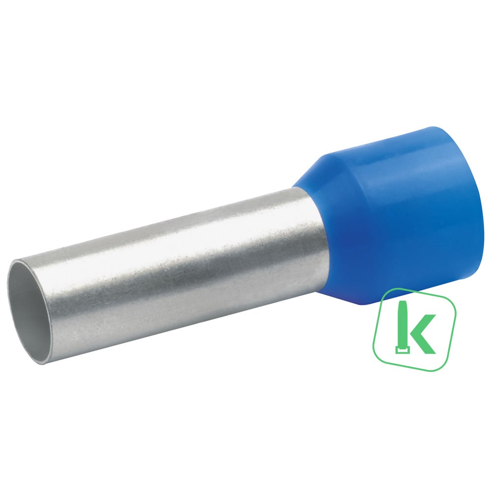 Klauke (477/18) Adereindhuls 16mm² Geïsoleerd / Hulslengte 18 mm Blauw (Zak 100 stuks)