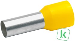 Klauke (478/18)  Adereindhuls 25mm Geïsoleerd / Hulslengte 18 mm Geel  (Zak 50 stuks)